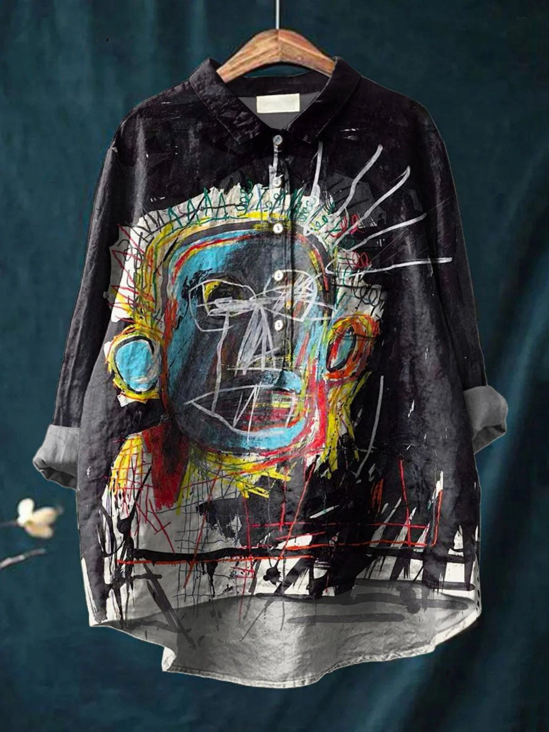 Maribel | Maglietta Casual d'Arte di Pittura Astratta Vintage