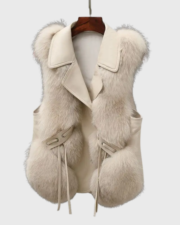 Alina™ gilet in pelle – Elegante e senza tempo