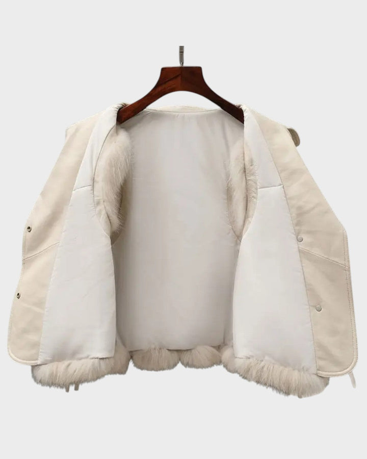 Alina™ gilet in pelle – Elegante e senza tempo
