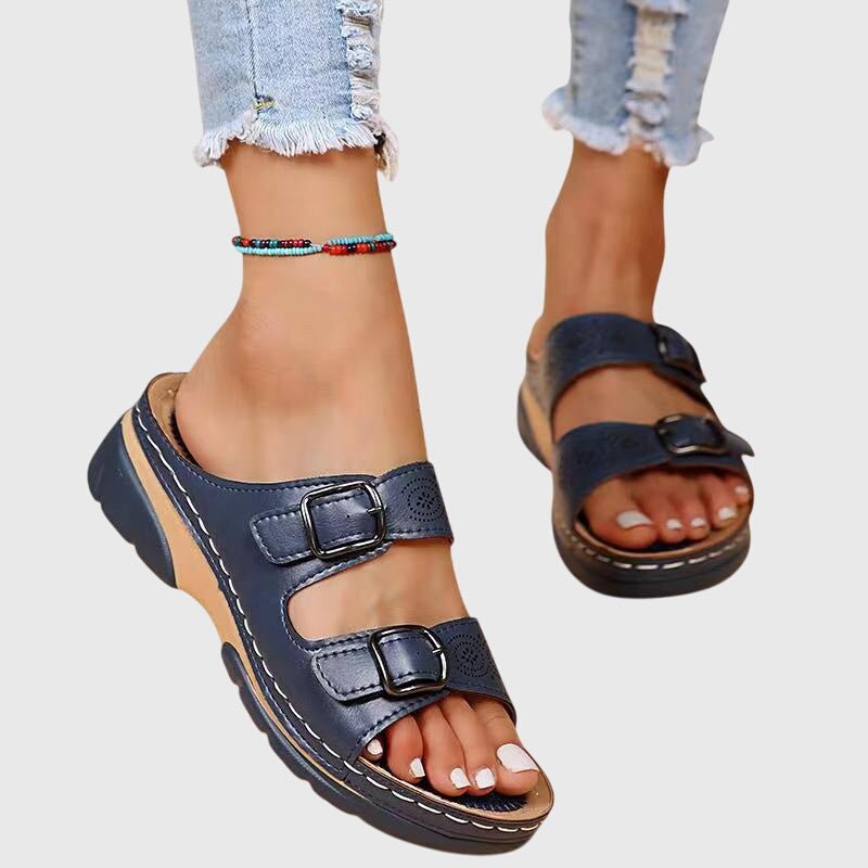 Diora™ | Sandali ortopedici in pelle