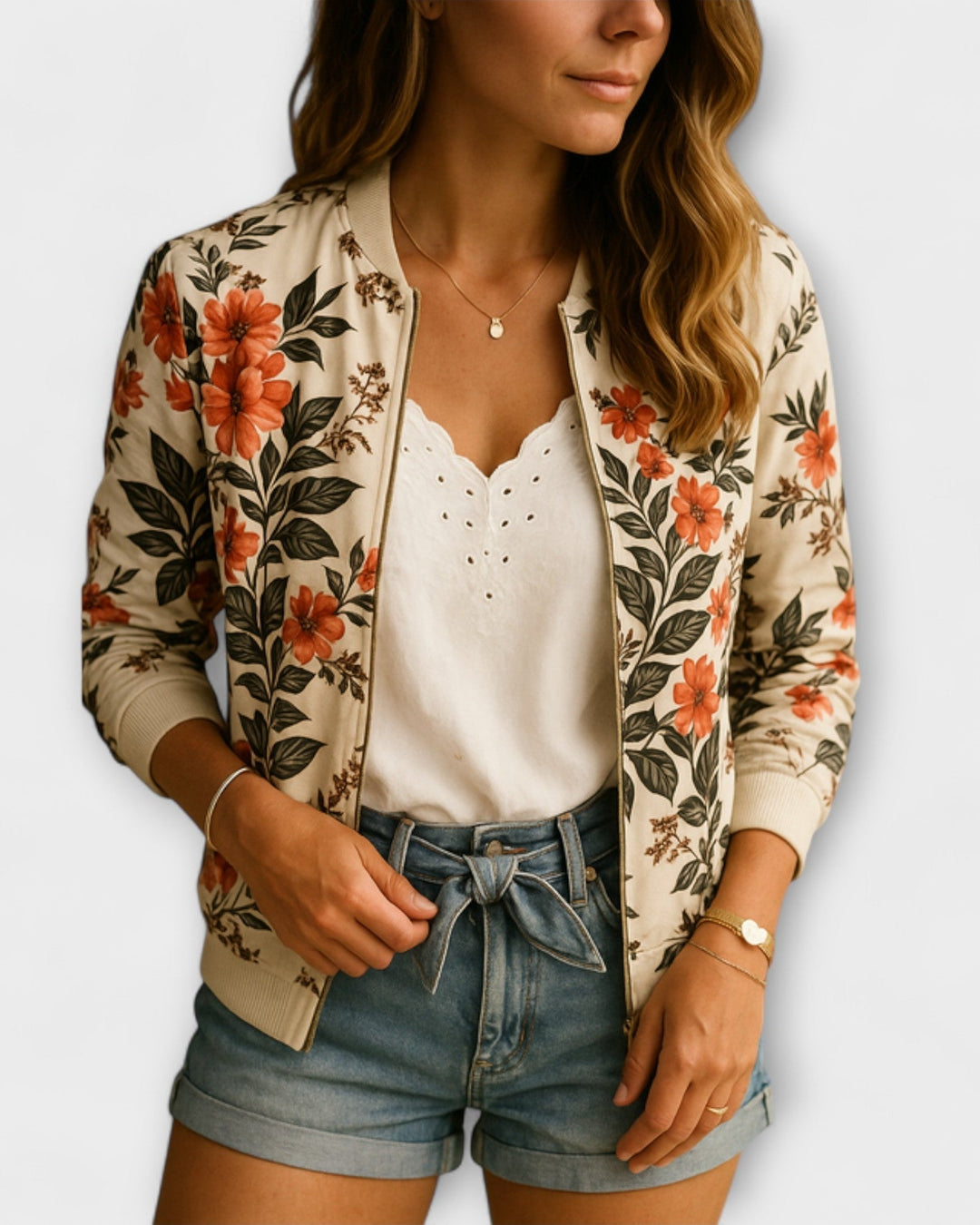 Kaélīn – Giacca bomber floreale