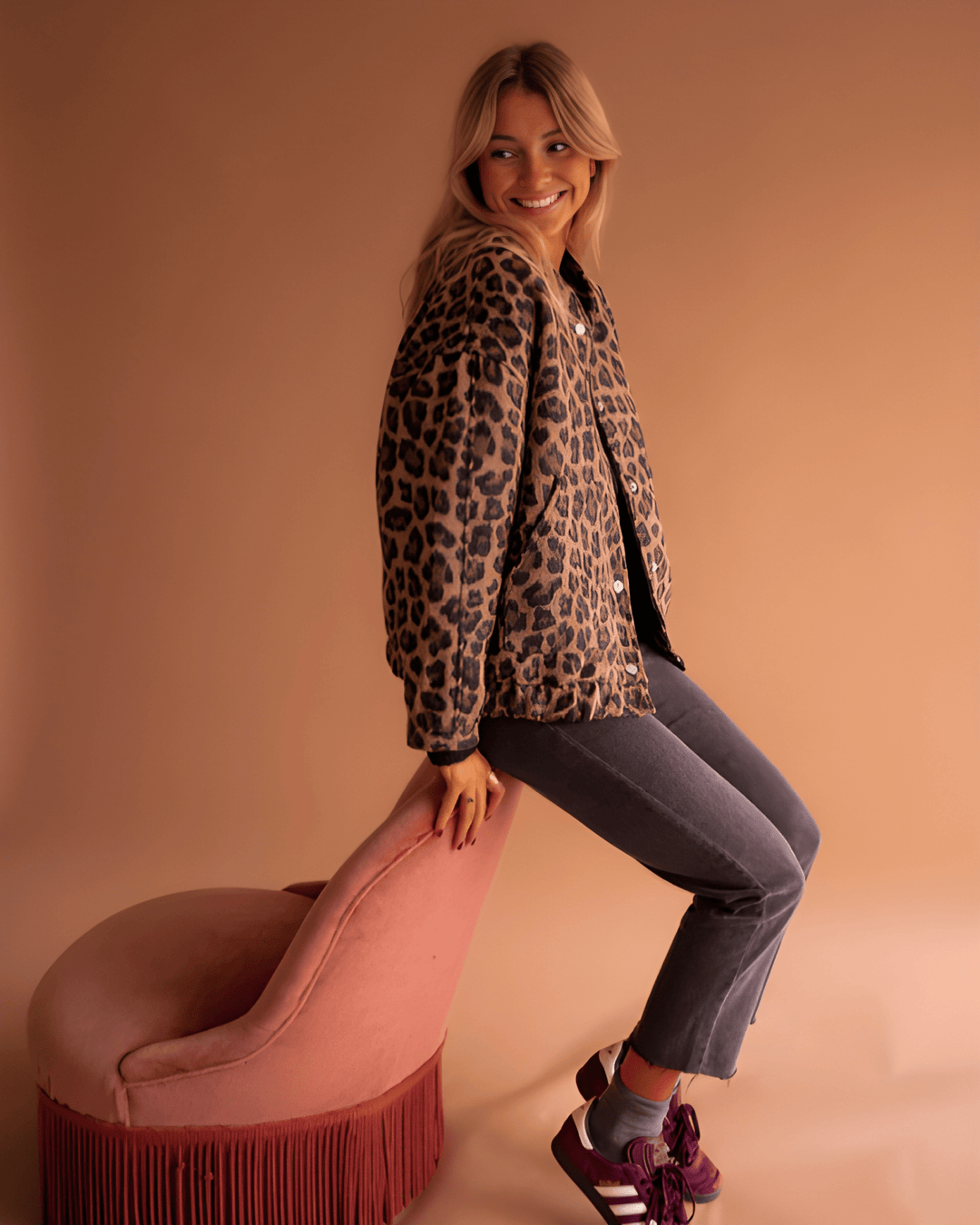 Leona – Bomber leopardato