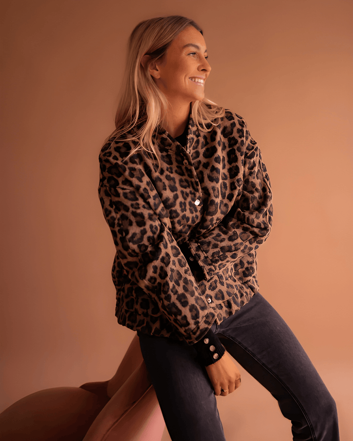 Leona – Bomber leopardato