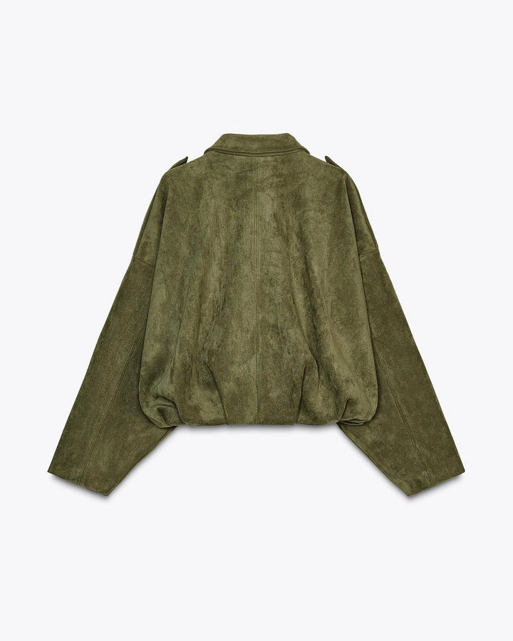 Mara - Cappotto in pelle di nubuck