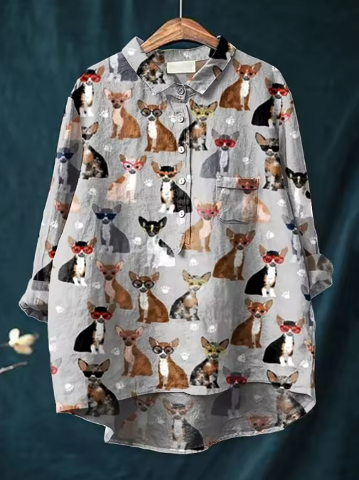 Mercedes | Blusa Impresa di Chihuahuas